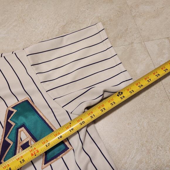 VTG Arizona Diamondbacks LEVY #14 Sewn Majestic MLB Baseball Jersey Mens M USA - Picture 14 of 16